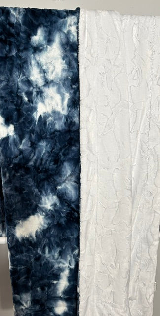 RTS XL 56x90 blue print sorbet on snow hide