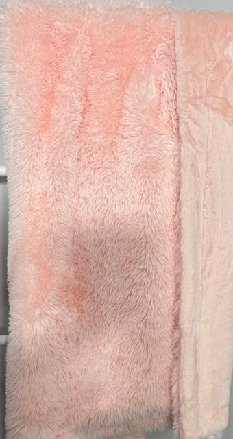RTS XL 56x90 Baby pink dreamy fur on pinkaboo bunny