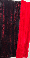 RTS XL 56x90 Twilight black/red whispy on red lush bunny