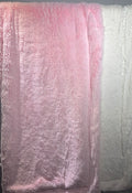 RTS XL 56x90 Baby Pink Lush Bunny on natural lusb bunny