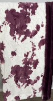 XL 56x90 Double Sided Sugar Plum Calf on Plum Wine Vienna Standard/Premium